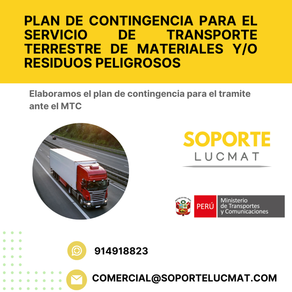 Plan de contingencia - MTC